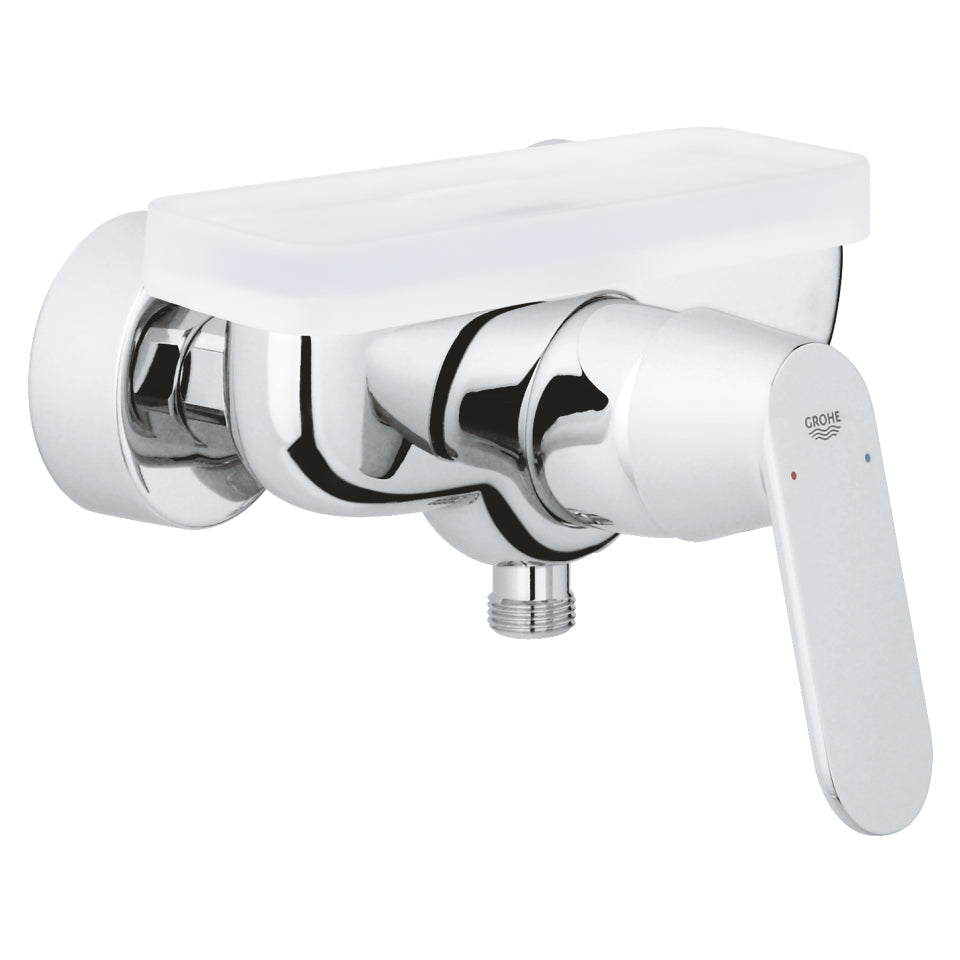 GROHE Eurosmart Cosmopolitan Einhebelmischer – Höhe 180 mm, Messing, Chrom, Keramik-Kartusche, für Dusche