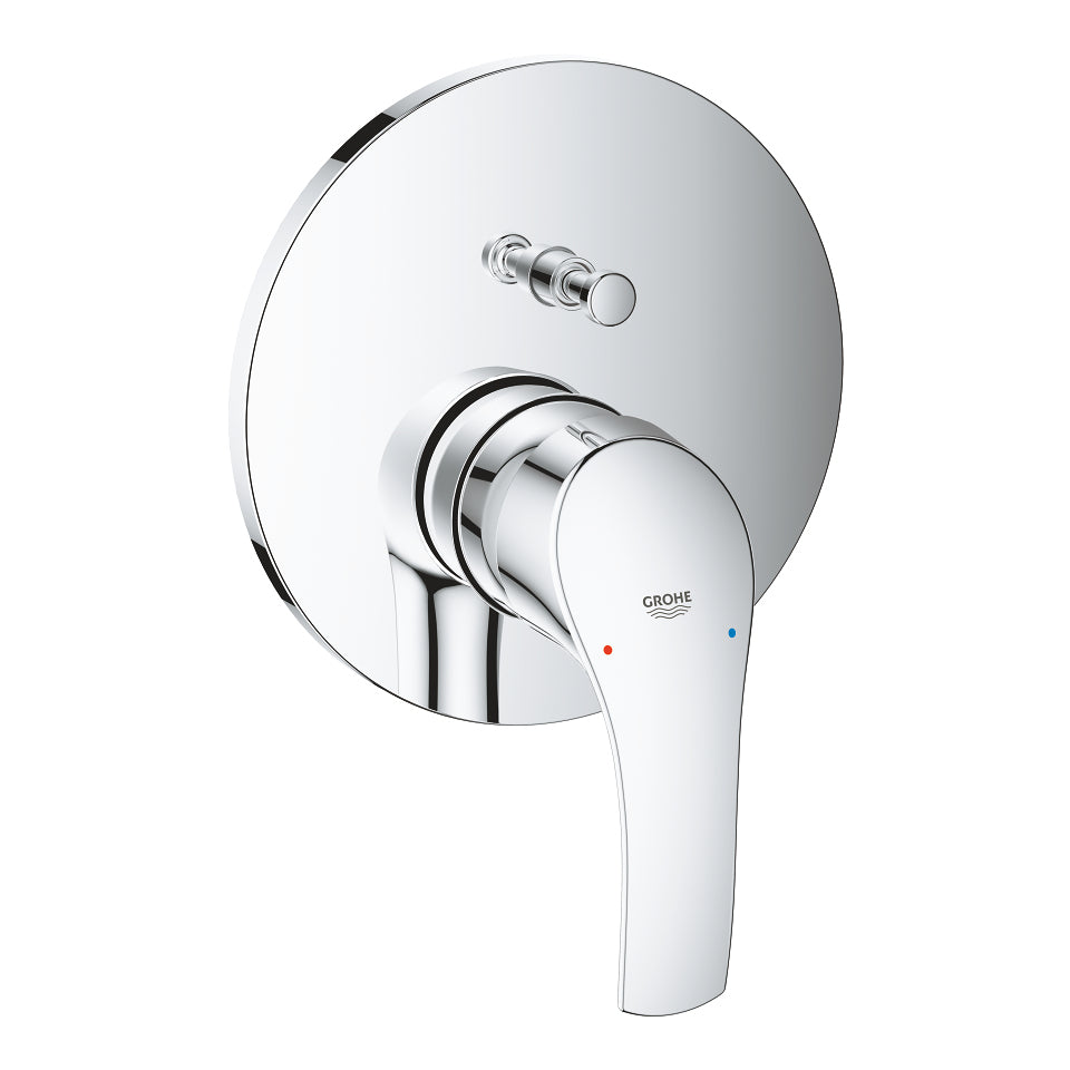 GROHE Badebatterie (Unterputz) Eurosmart – Einhebelmischer, Messing, Chrom