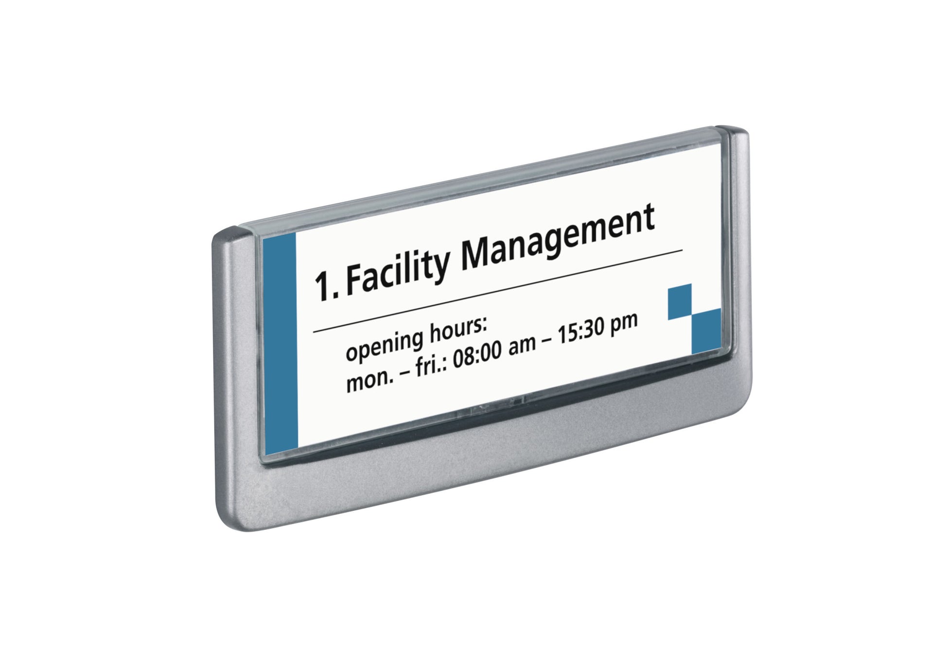 Durable Schilderhalter Click Sign 486037 – graphit – Kunststoff – 149×52,5 mm – 1 Stk.