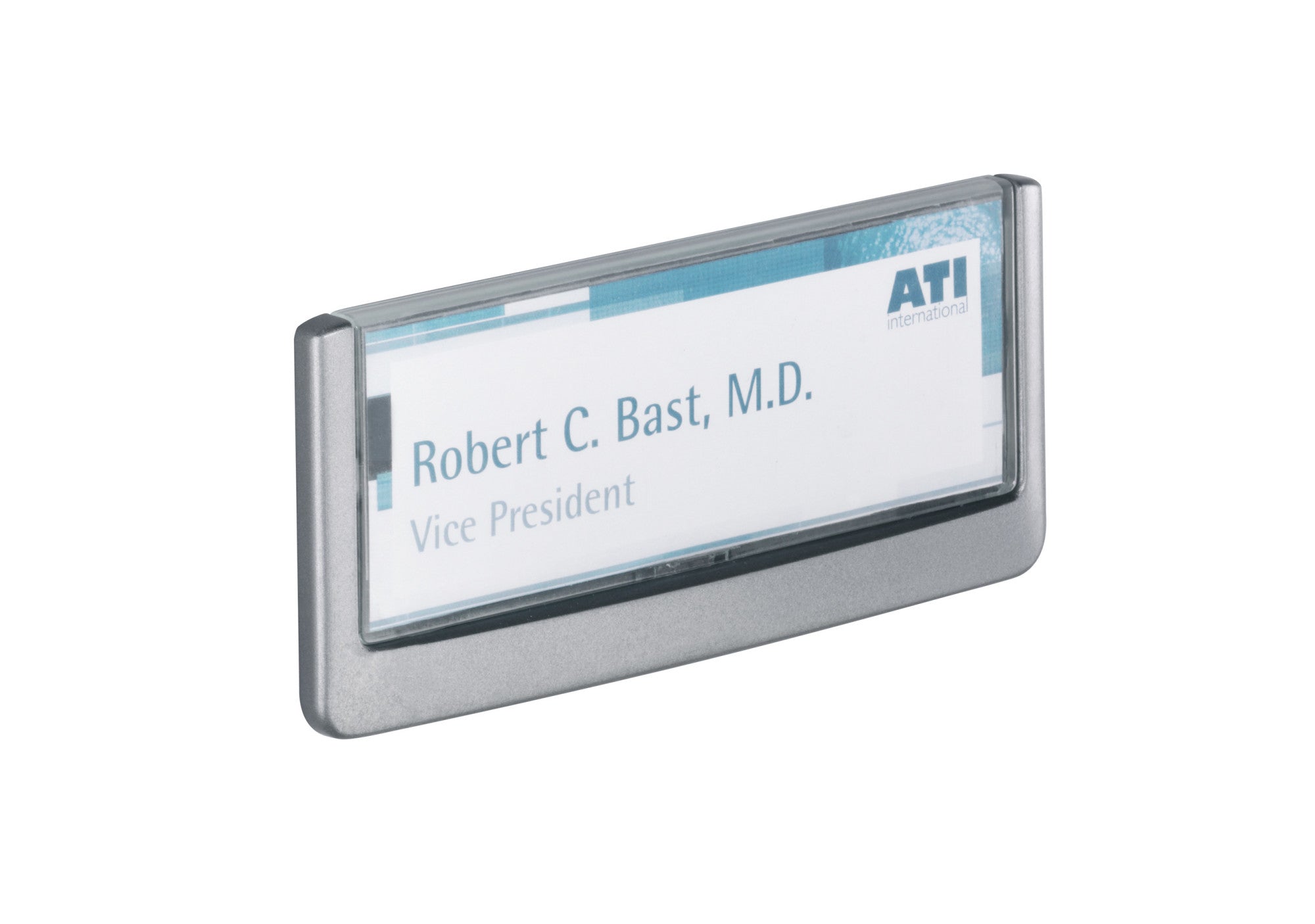 Durable Schilderhalter Click Sign 486037 – graphit – Kunststoff – 149×52,5 mm – 1 Stk.