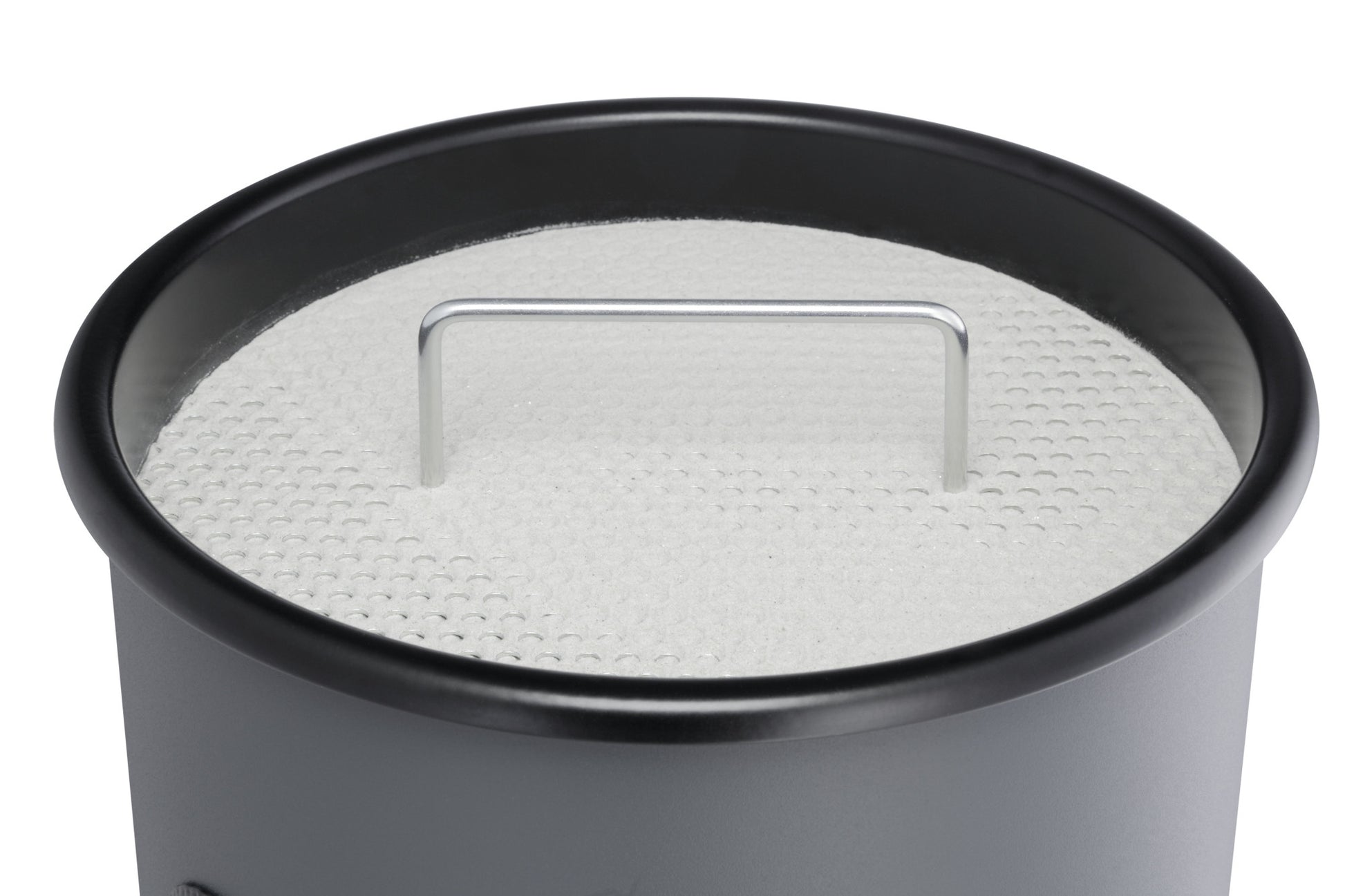 Durable Papierkorb – 17 l – Metall, silber – Ø 260 × H 620 mm – mit integriertem Aschenbecher, herausnehmbar
