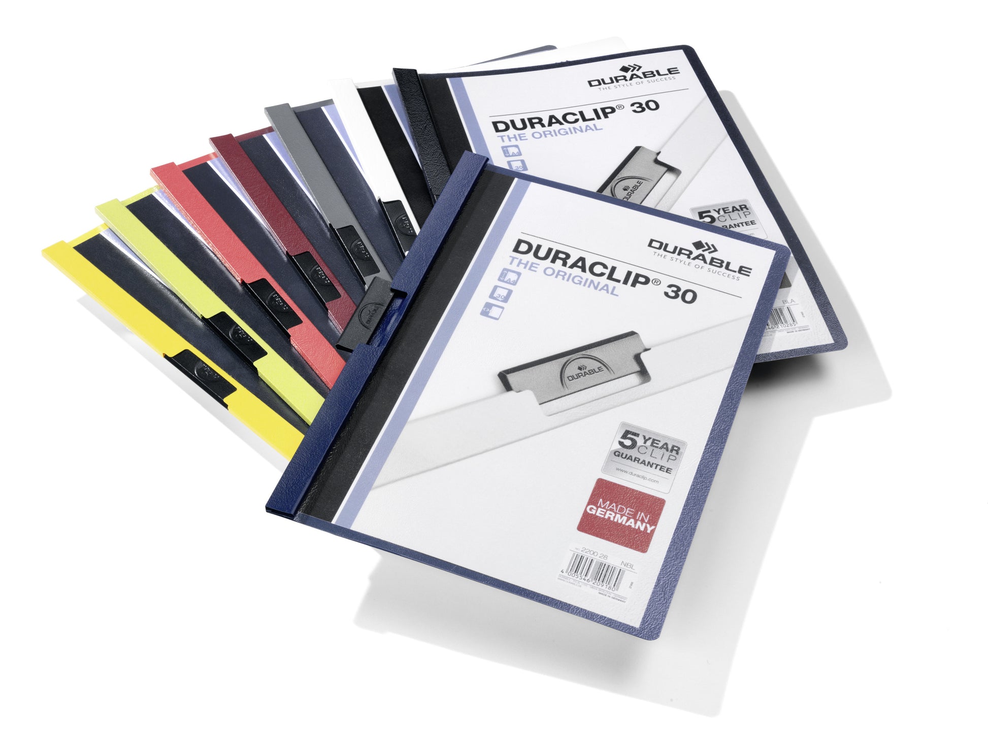 Durable Duraclip Unterschriftenmappe 30 – A4, anthrazit, Kunststoff