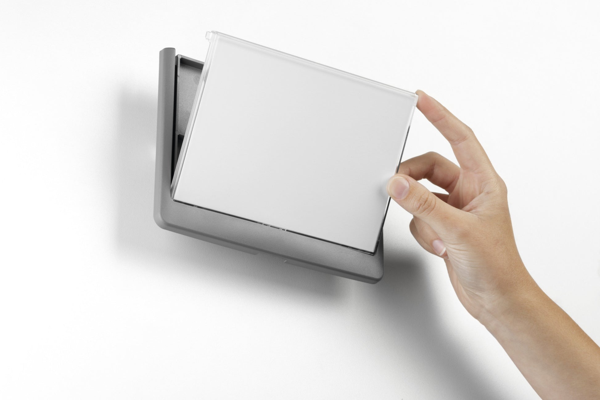 Durable Schilderhalter Click Sign 486037 – graphit – Kunststoff – 149×52,5 mm – 1 Stk.