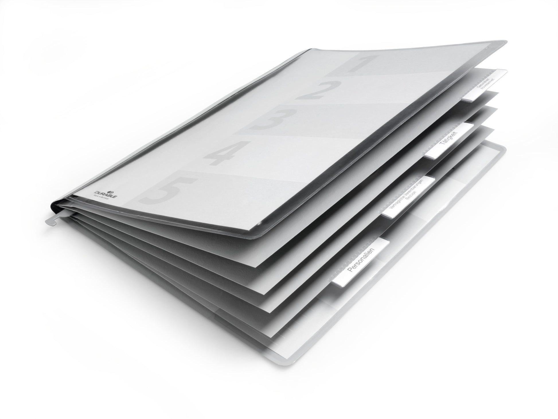 Durable Hängeordner für A4 – Kunststoff, Grau, ohne Vordruck