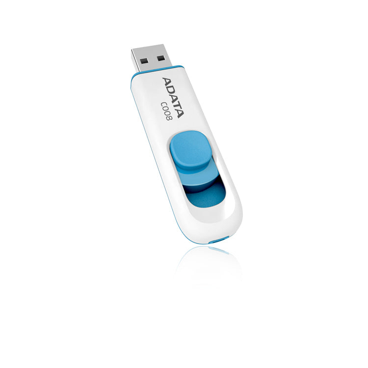 ADATA C008 USB-Stick 64 GB – USB-A 2.0, Diamant, Blau, Weiss