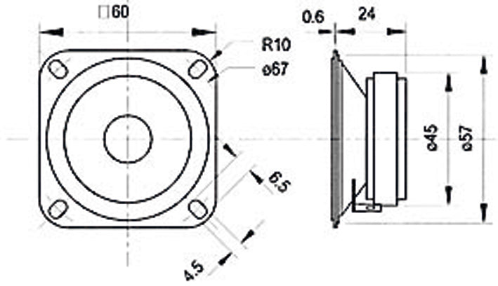 Visaton TW 6 NG – Konushochtöner – 8 Ω, 60 W, 1'000–30'000 Hz, Schwarz