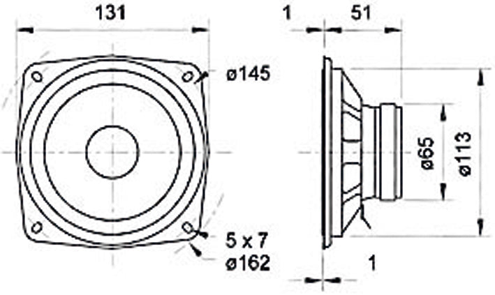 Visaton WS 13 E – Breitbandtreiber – 8 Ω, 40 W