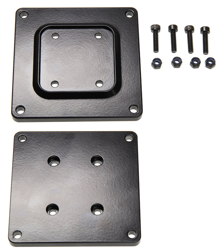 Brodit VESA-Adapterplatte – VESA 75×75 mm – Aluminium, Schrauben enthalten – Schwarz – für 215748