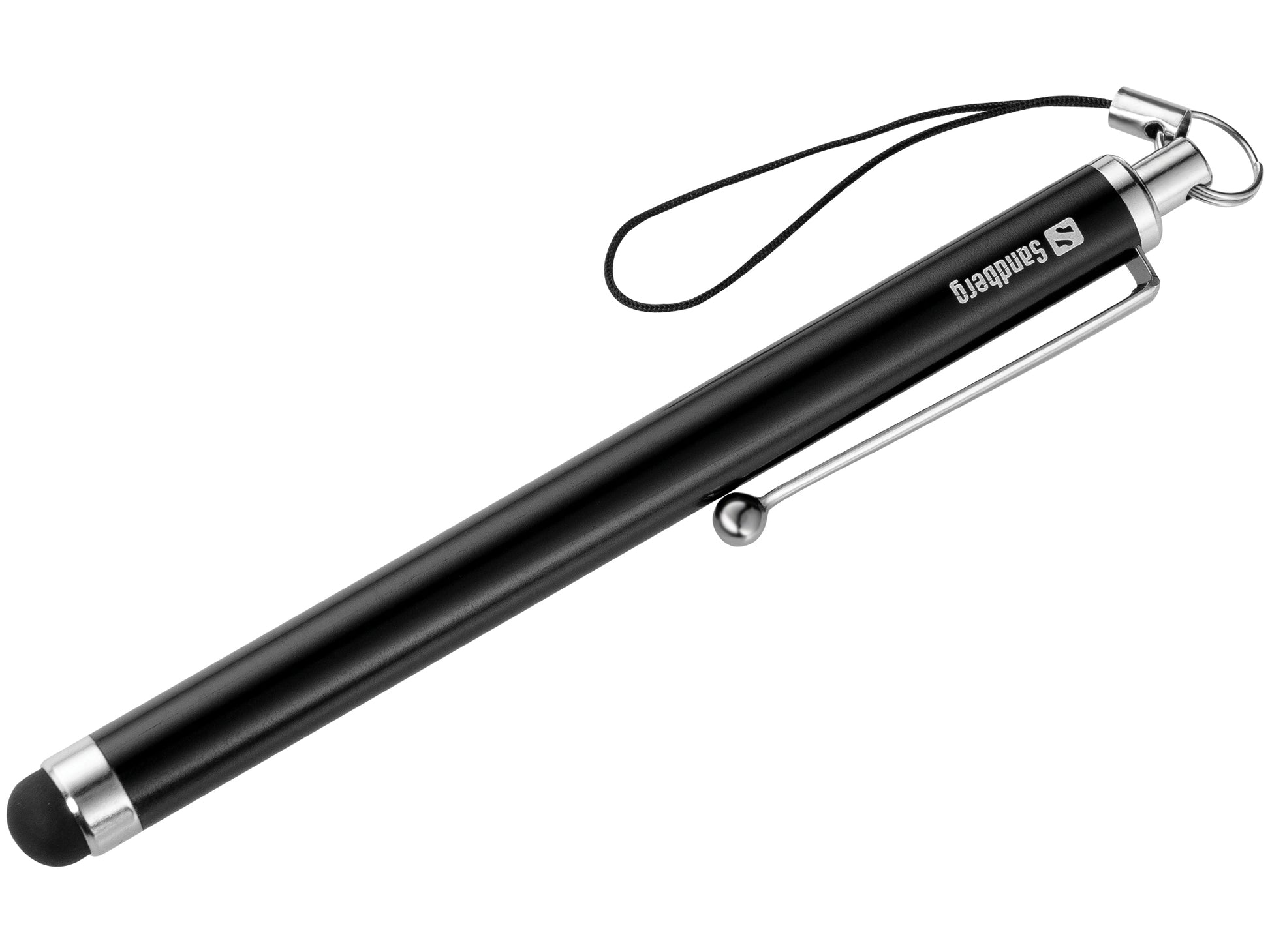 Sandberg Eingabestift für Touchscreens aller Marken – Schwarz/Silber