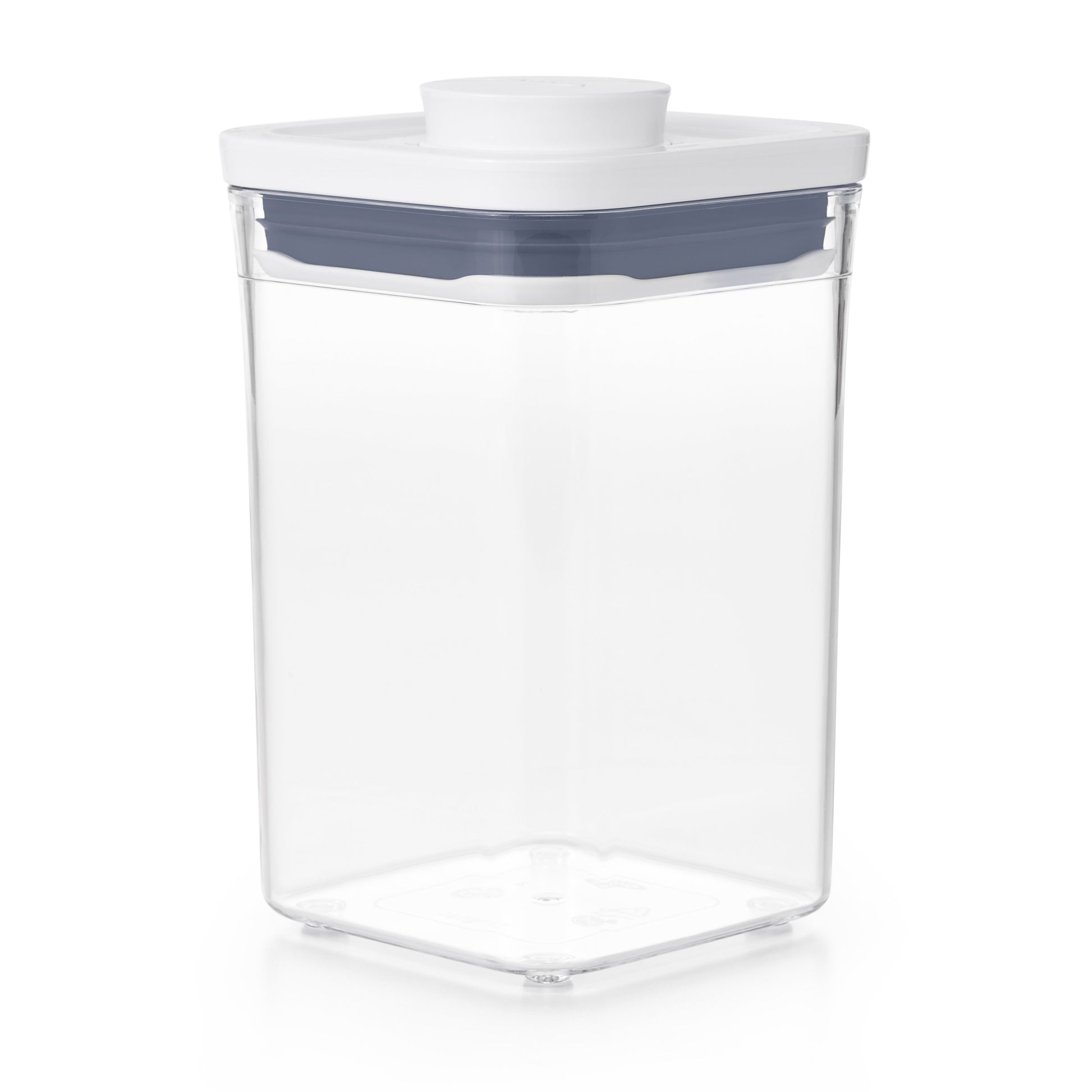OXO Good Grips – Vorratsdose 1 l, 10,6 × 10,6 × 16 cm, Kunststoff, Transparent/Weiss