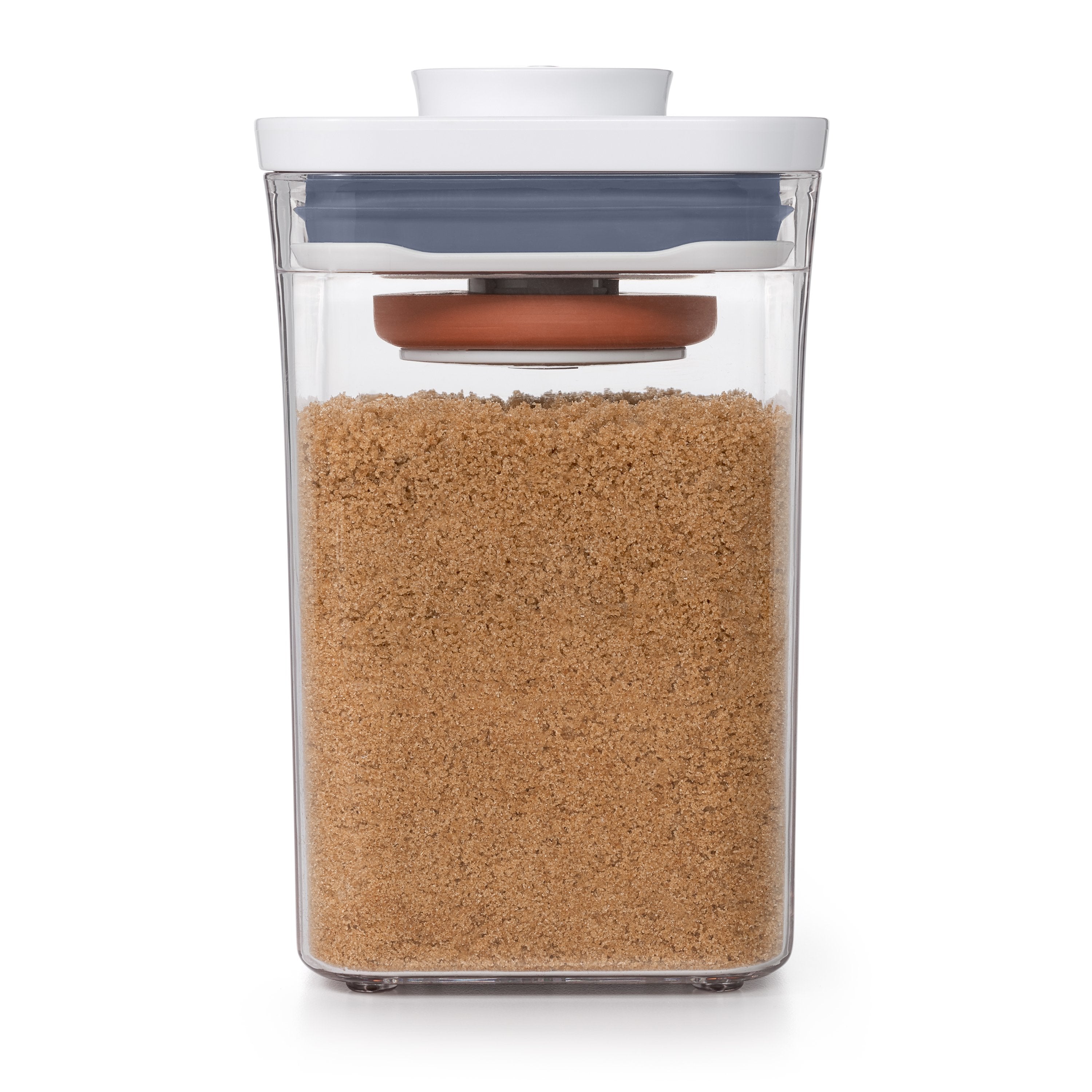 OXO Good Grips – Vorratsdose 1 l, 10,6 × 10,6 × 16 cm, Kunststoff, Transparent/Weiss