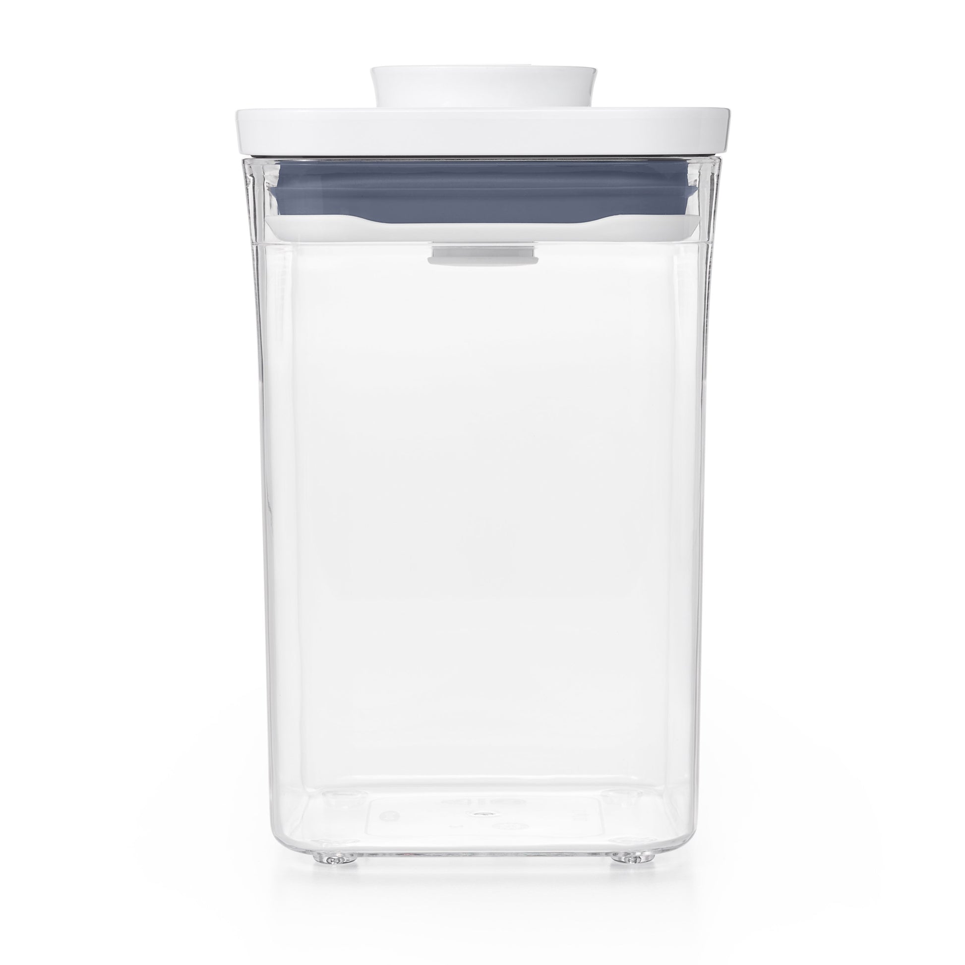 OXO Good Grips – Vorratsdose 1 l, 10,6 × 10,6 × 16 cm, Kunststoff, Transparent/Weiss