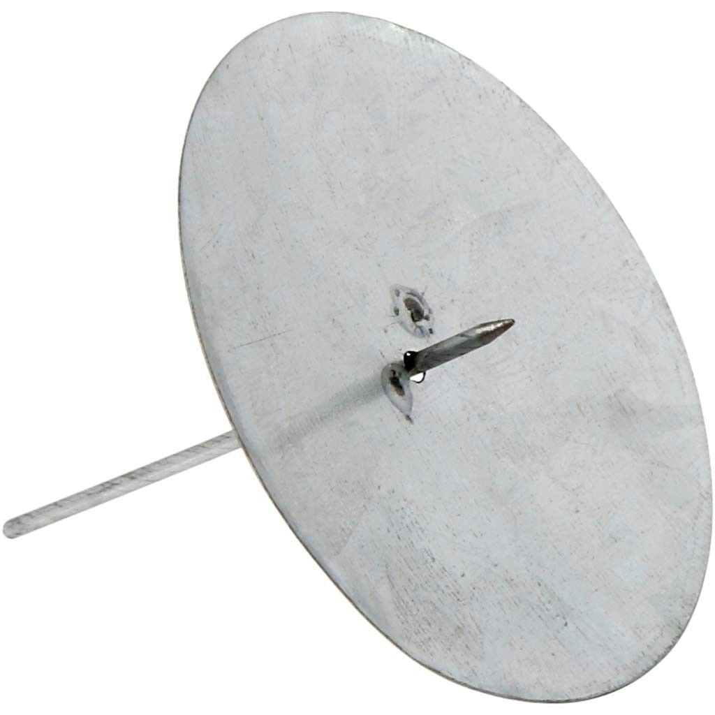 Creativ Company Kerzenständer – Metall, Silber – Ø 7 × 6 cm – 4-teilig