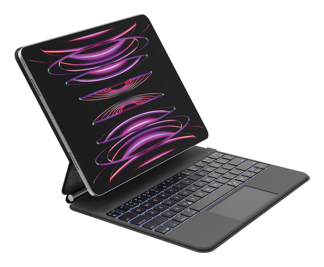 Belkin Tastatur-Case für iPad Pro 12,9" (3.–5. Gen.), iPad Air 13" – Magnetverschluss – Schwarz