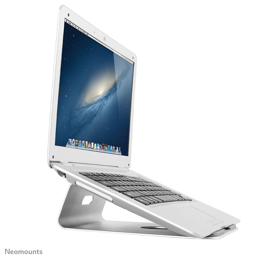 Neomounts Laptop-Ständer – für Notebooks bis 17", 5 kg Traglast – Silber