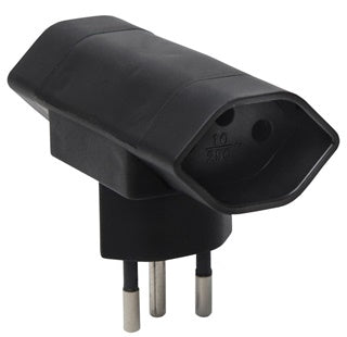 M. Schönenberger Schönenberger Adapterkabel, 2×T13, Eingang T12, mit Kinderschutz, 75×85 mm – Schwarz