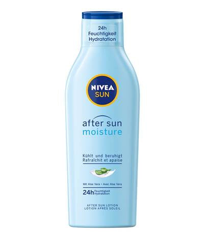 NIVEA After Sun Lotion – Kunststoff, 200 ml, parfümfrei, hautverträglich, farbstofffrei