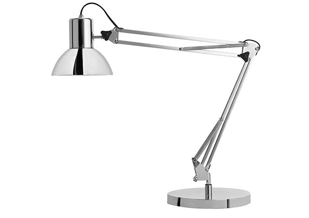 Unilux Tischleuchte LED SUCCESS 80 – Klemme/Sockel – 3000 K – 915 lm 11,3 W – Chrom