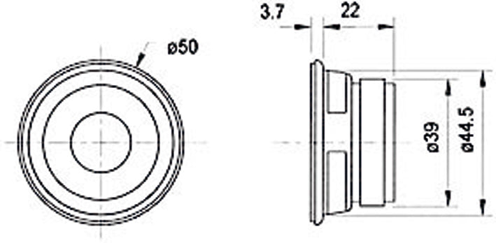Visaton FRWS 5 – Breitbandtreiber – 4 Ω, 4 W, 2,0″