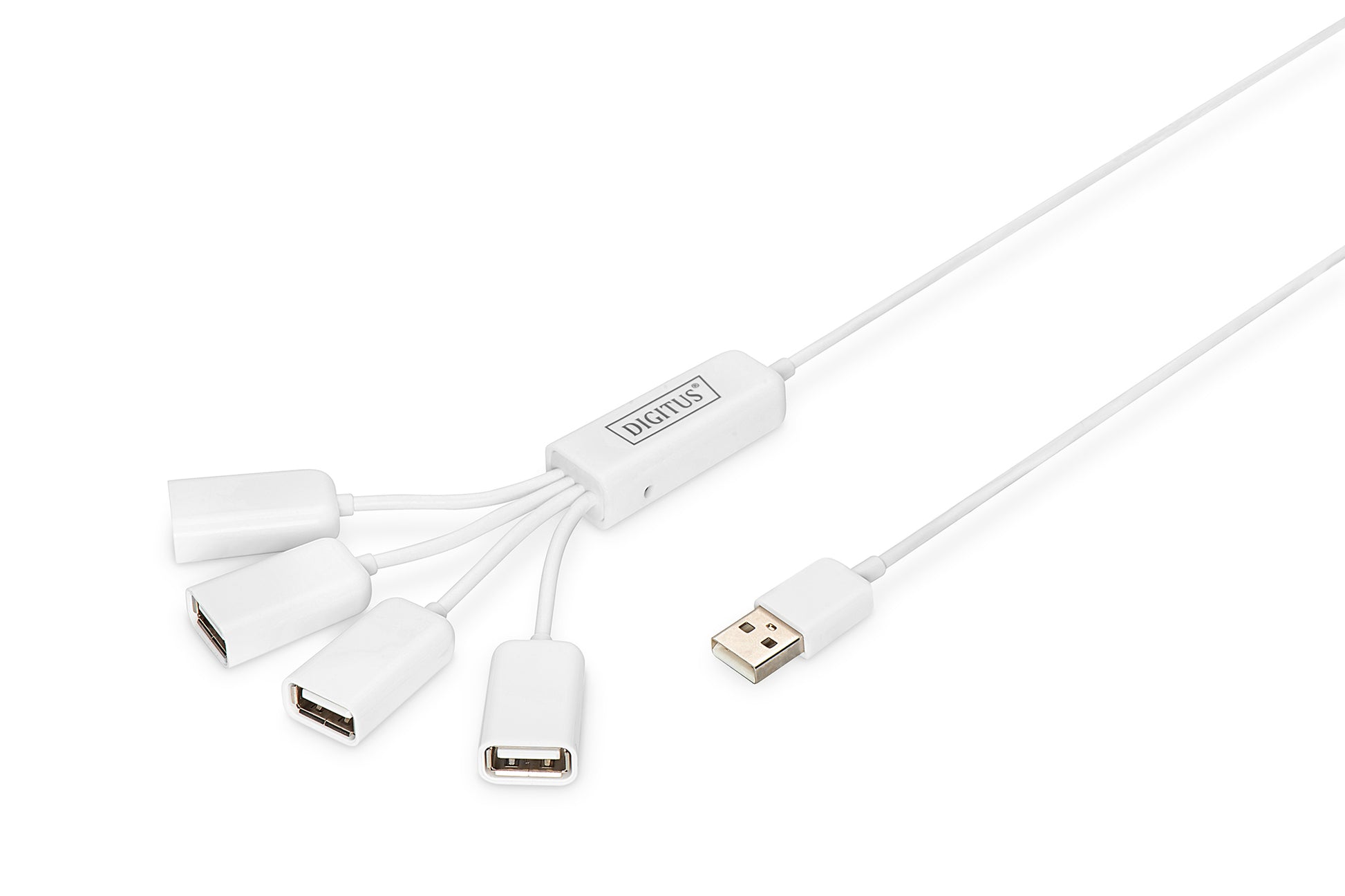Digitus USB-Hub – USB 2.0, 4× USB-A, für Windows/Mac