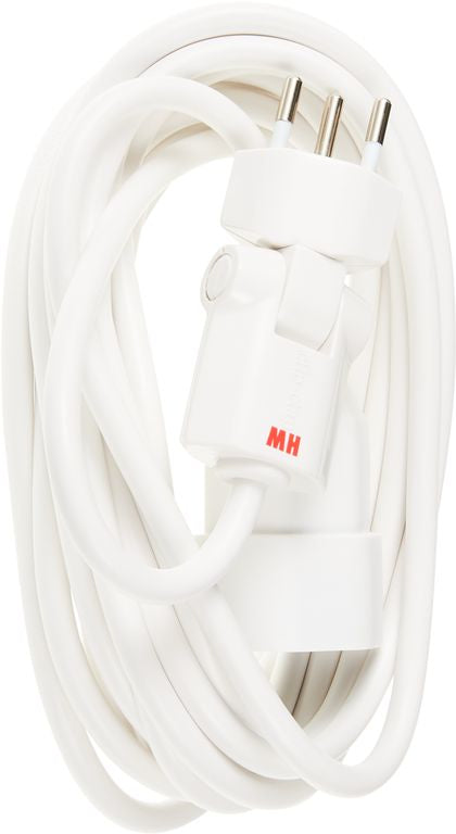 Max Hauri AG Max Hauri Verlängerungskabel – T12–T13, 5 m, 3×1 mm², Kinderschutz, Weiss