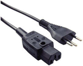 Max Hauri AG Max Hauri Netzkabel – IEC C15A–T12, 3 m, 10 A, schwarz