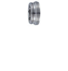 NEOPERL Armaturenreduzierstück 10 9803 98 – M22×M24, Messing vernickelt, Nickel, 5er-Set