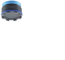 NEOPERL Armaturenbelüfter CACHÉ HONEYCOMB – 1,9×1,9×1,4 cm, Kunststoff (Innenteil), für Armaturen, Blau/Grau