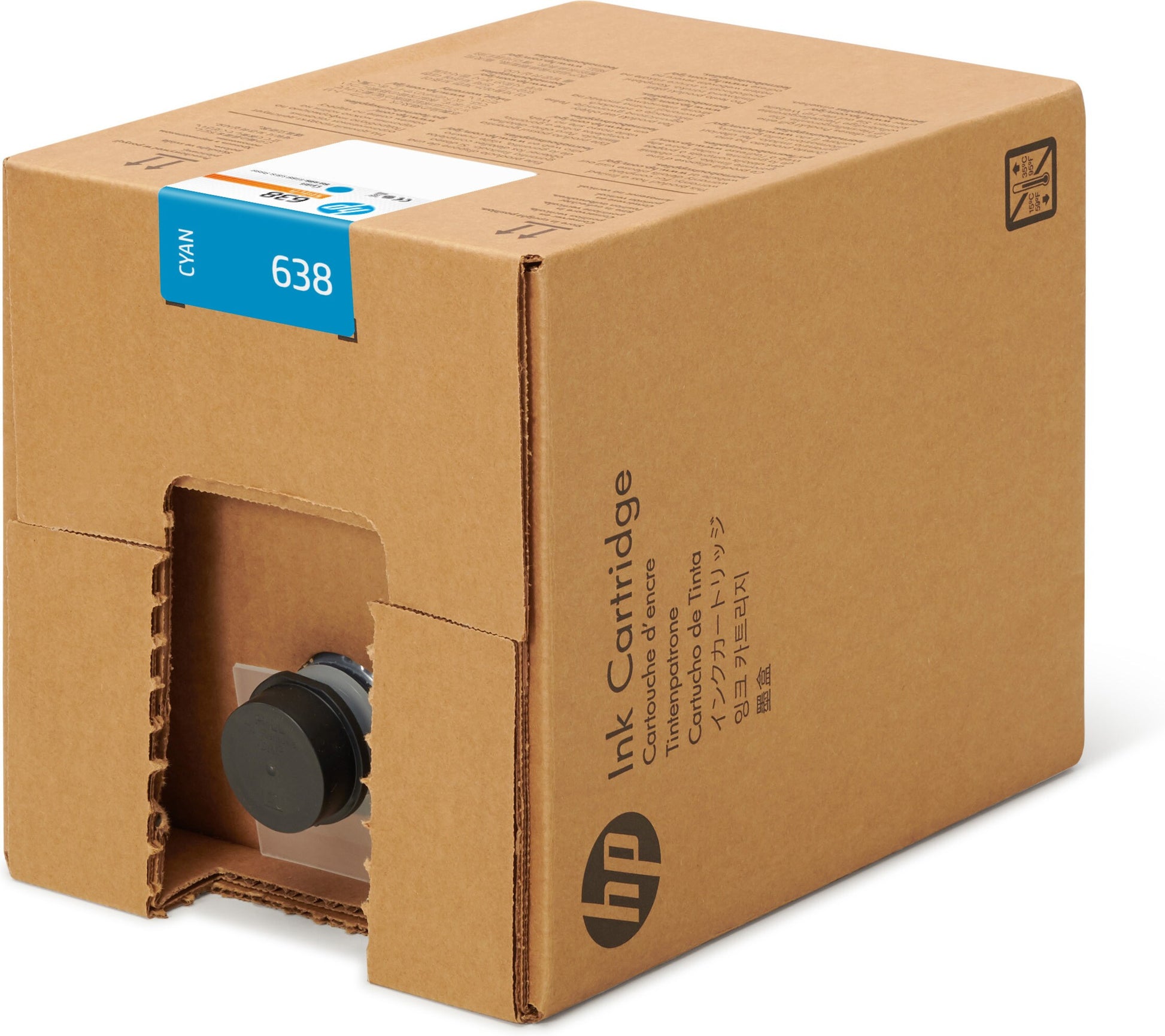 HP 638 Cyan Tintenpatrone (Original) – 10'000 ml – für HP Stitch S1000
