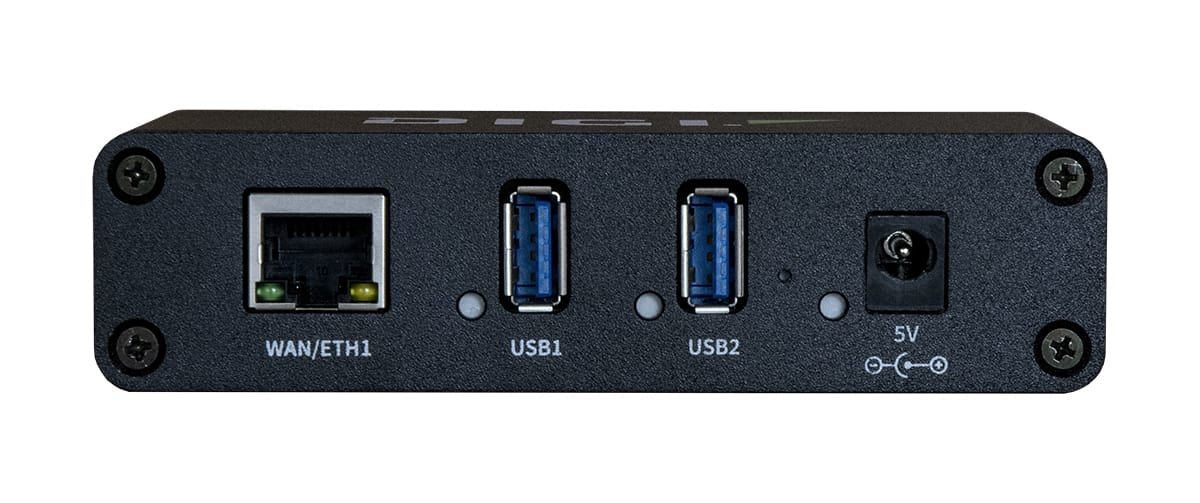 Digi AW02-G300 USB-Hub – 2× USB-A, GbE, MMC