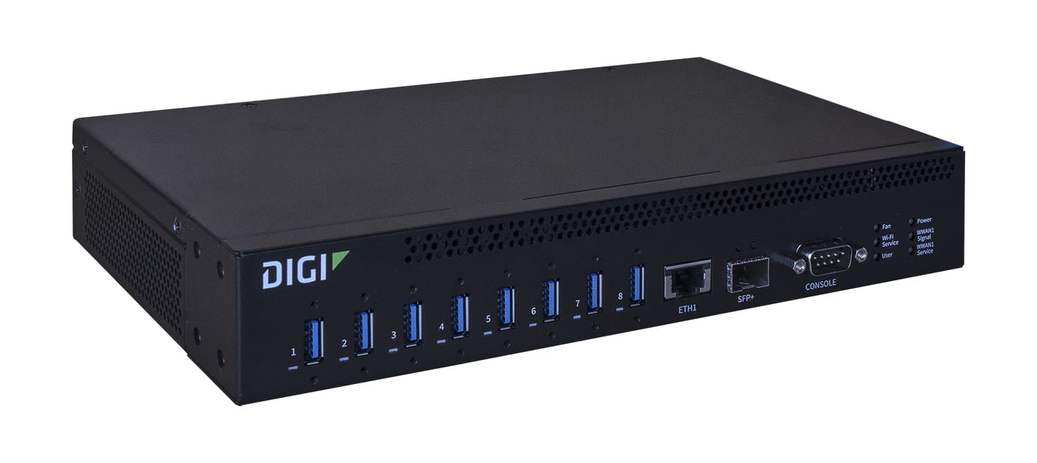 Digi AW08-G300 USB-Hub – 8× USB-A, GbE
