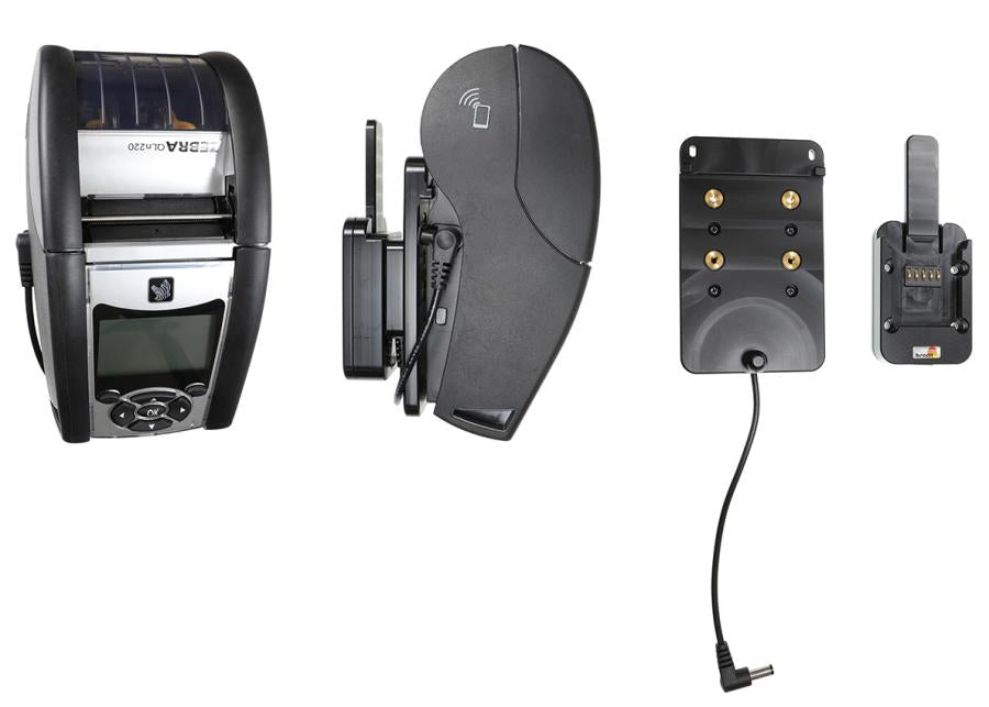 Brodit Halterung, MultiMoveClip, schwarz – für tragbare Drucker, 215803