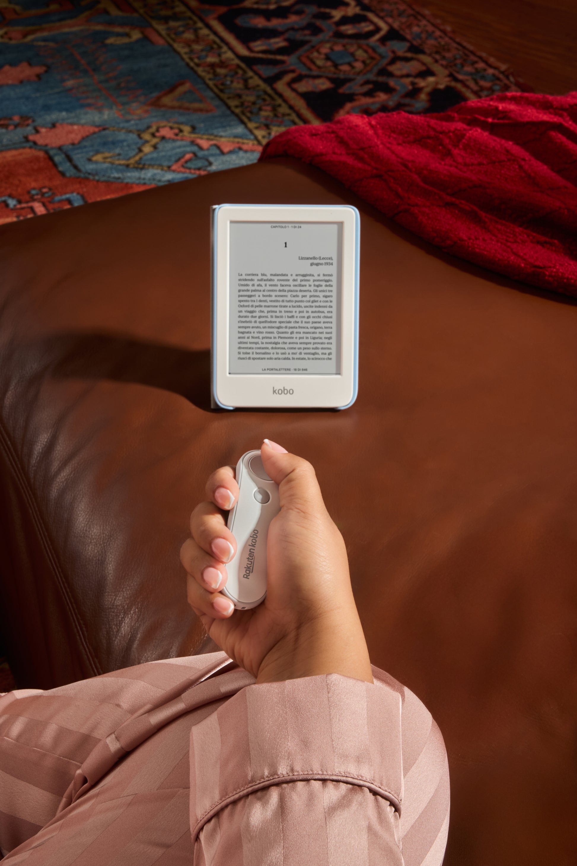 Kobo Fernbedienung (Bluetooth) für Kobo Clara/Libra/Sage/Elipsa – Weiss, 20 m Reichweite, AAA-Batterie