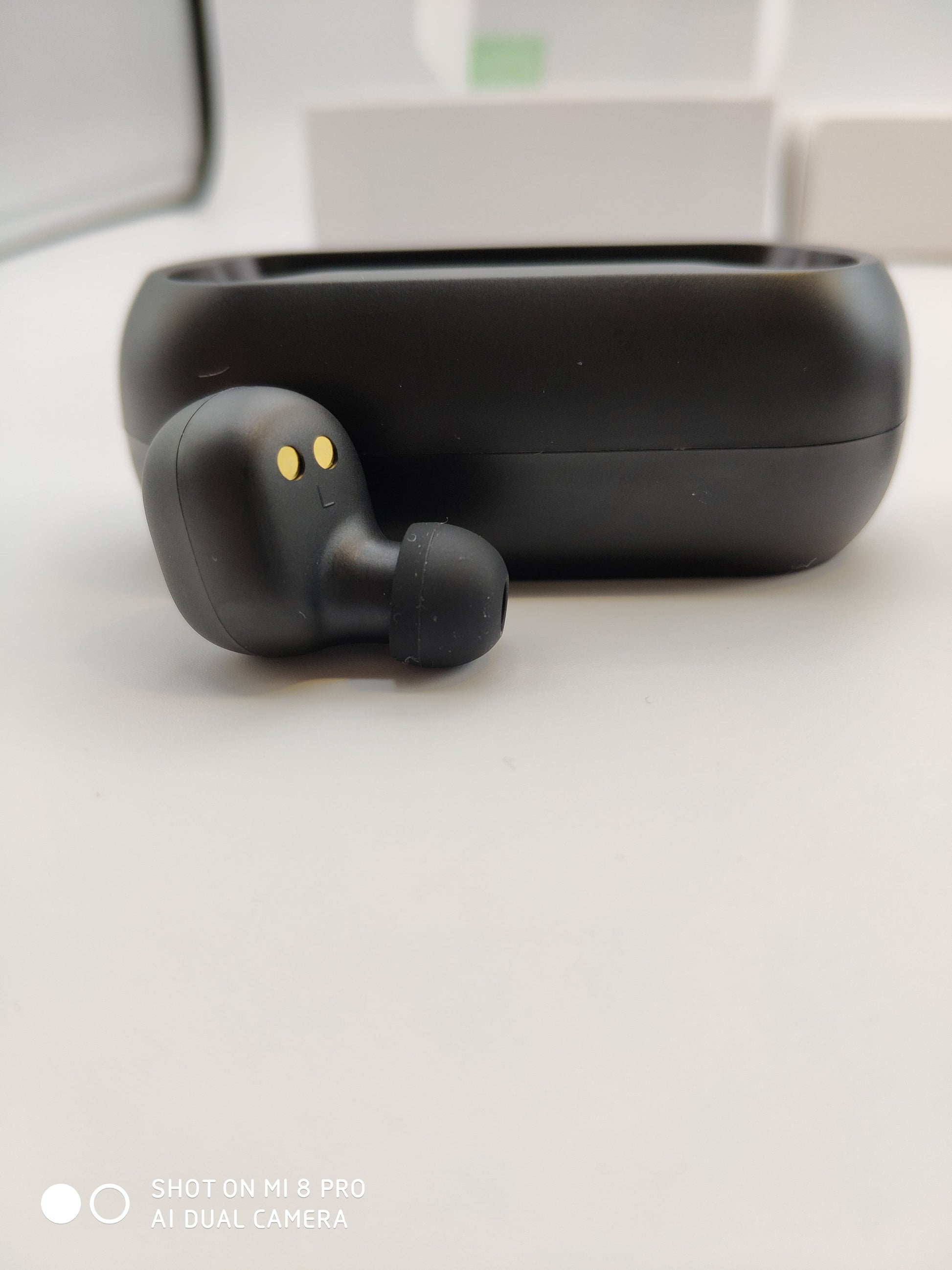 QCY T1C – True Wireless In-Ear Kopfhörer – Bluetooth 5.0, mit Mikrofon – Schwarz, bis 4 h