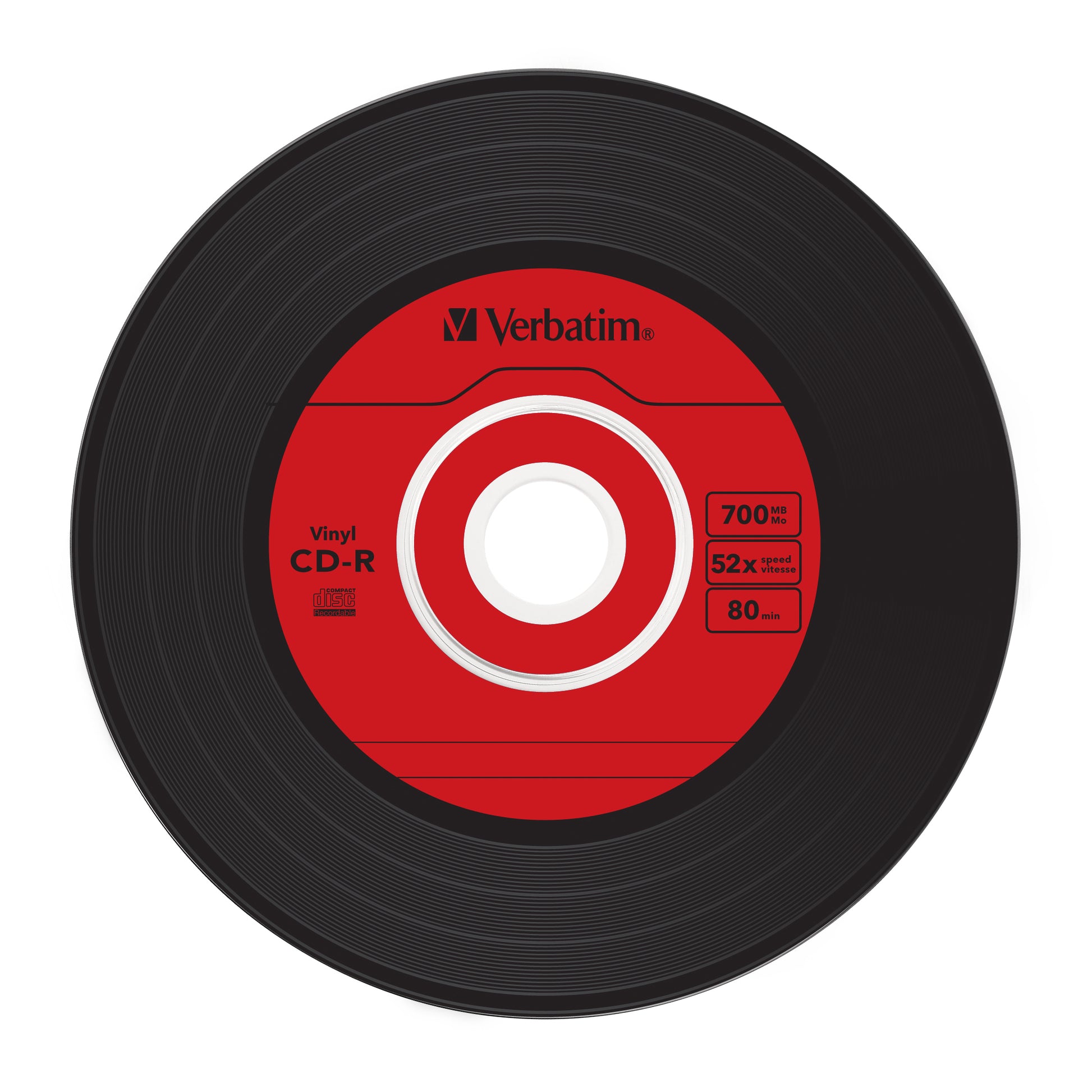Verbatim CD-R 700 MB – 52×, Data Vinyl, 10er Pack