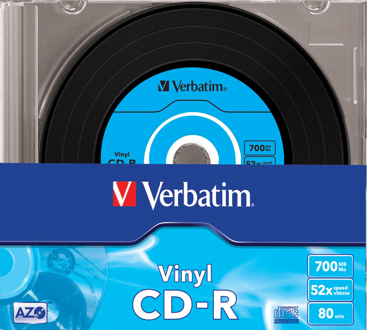 Verbatim CD-R 700 MB – 52×, Data Vinyl, 10er Pack