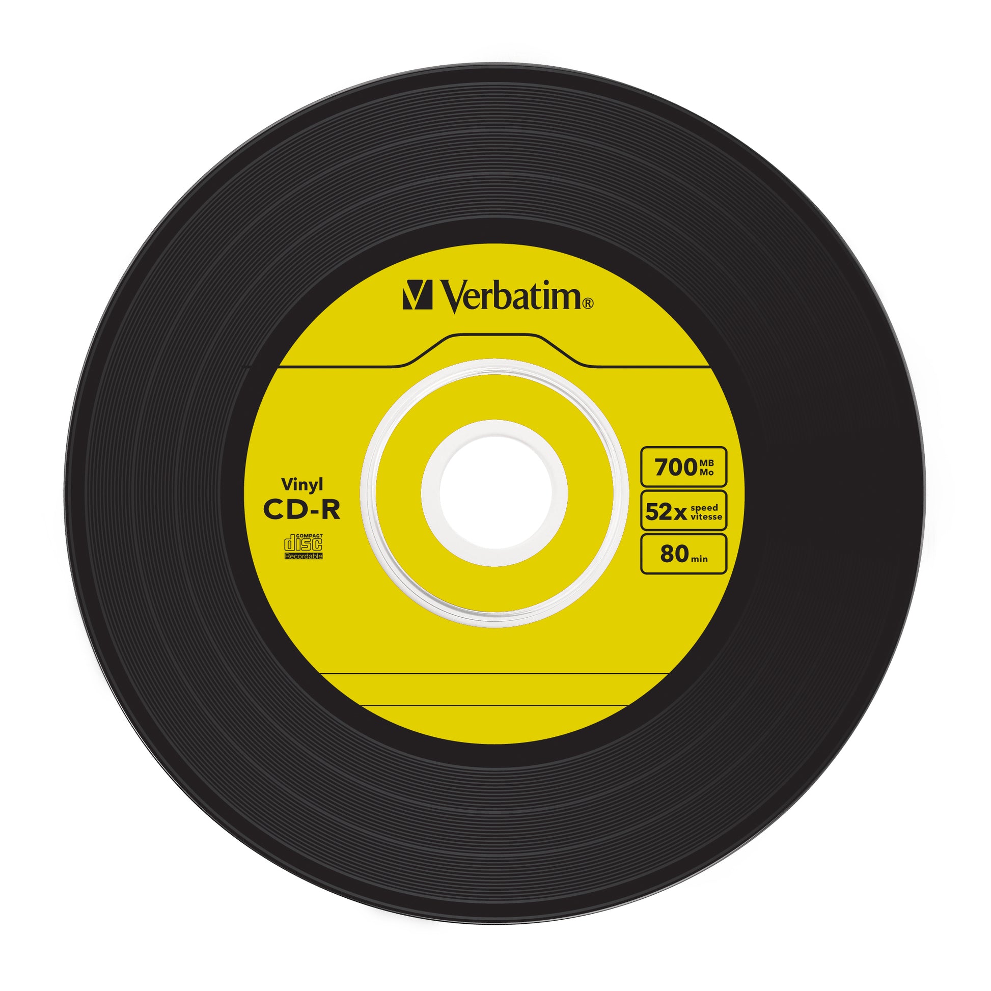 Verbatim CD-R 700 MB – 52×, Data Vinyl, 10er Pack