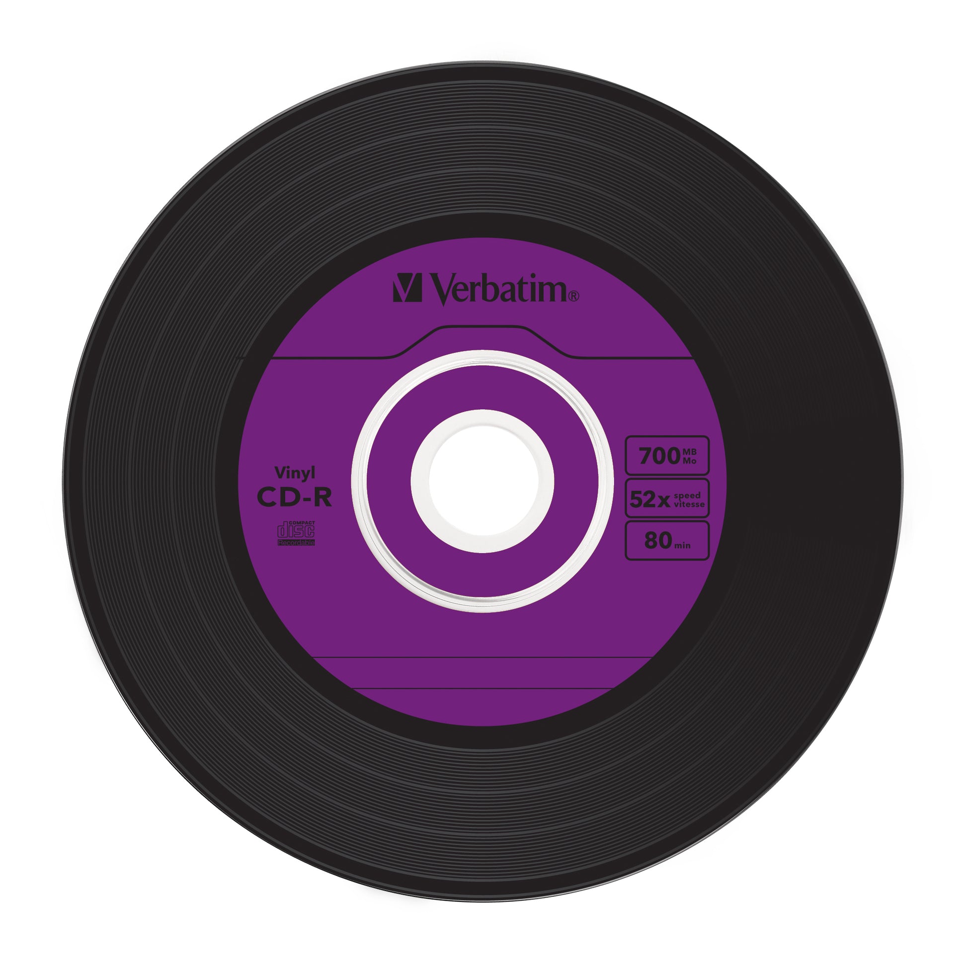 Verbatim CD-R 700 MB – 52×, Data Vinyl, 10er Pack