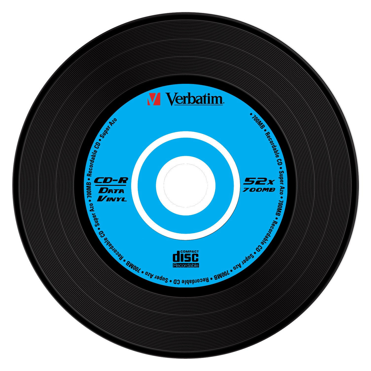 Verbatim CD-R 700 MB – 52×, Data Vinyl, 10er Pack