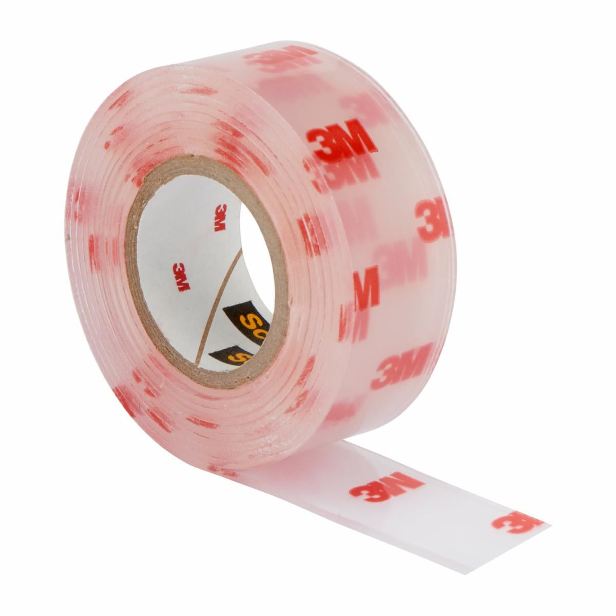 Scotch Montageband Fix, stark, für den Innenbereich, für glatte Oberflächen – 19 mm × 1,5 m, transparent, bis 1 kg/20 cm