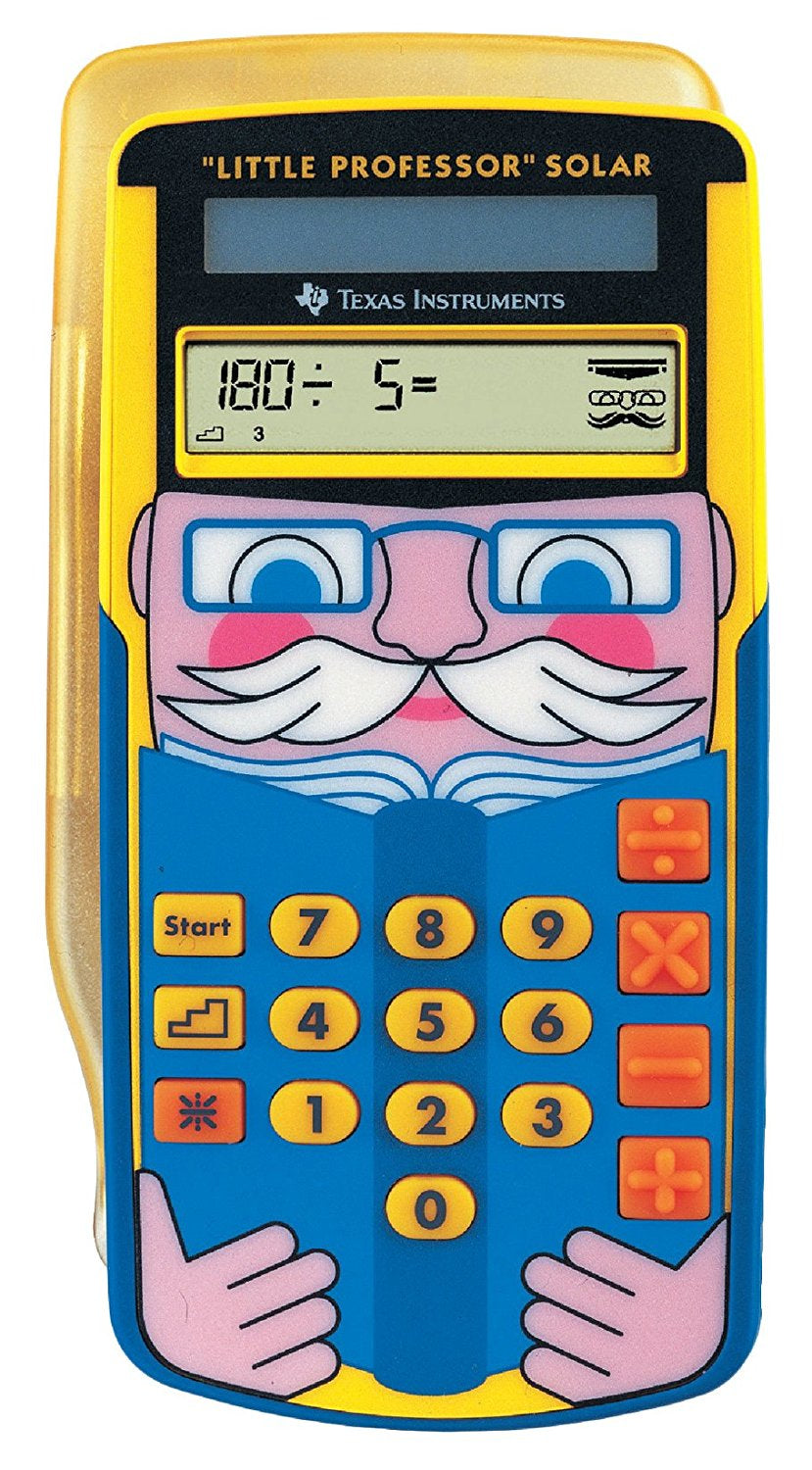 Texas Instruments Taschenrechner Little Professor Solar – 10-stellig, LCD, Solar, 75×150×13 mm