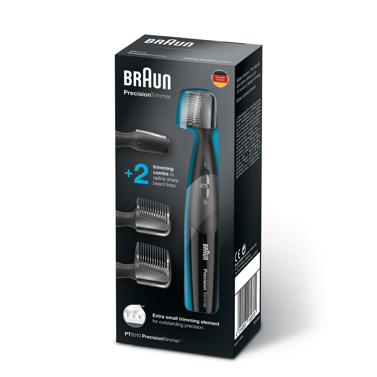 Braun Präzisionstrimmer PT5010 – 5–8 mm, wasserfest – schwarz