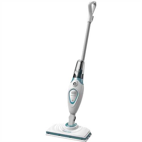 Black & Decker BLACK+DECKER Dampfbesen – 350 ml, blau, für versiegelte Hartböden