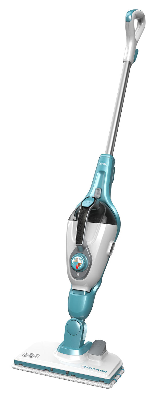 Black & Decker BLACK+DECKER Dampfbesen – 350 ml, blau, für versiegelte Hartböden