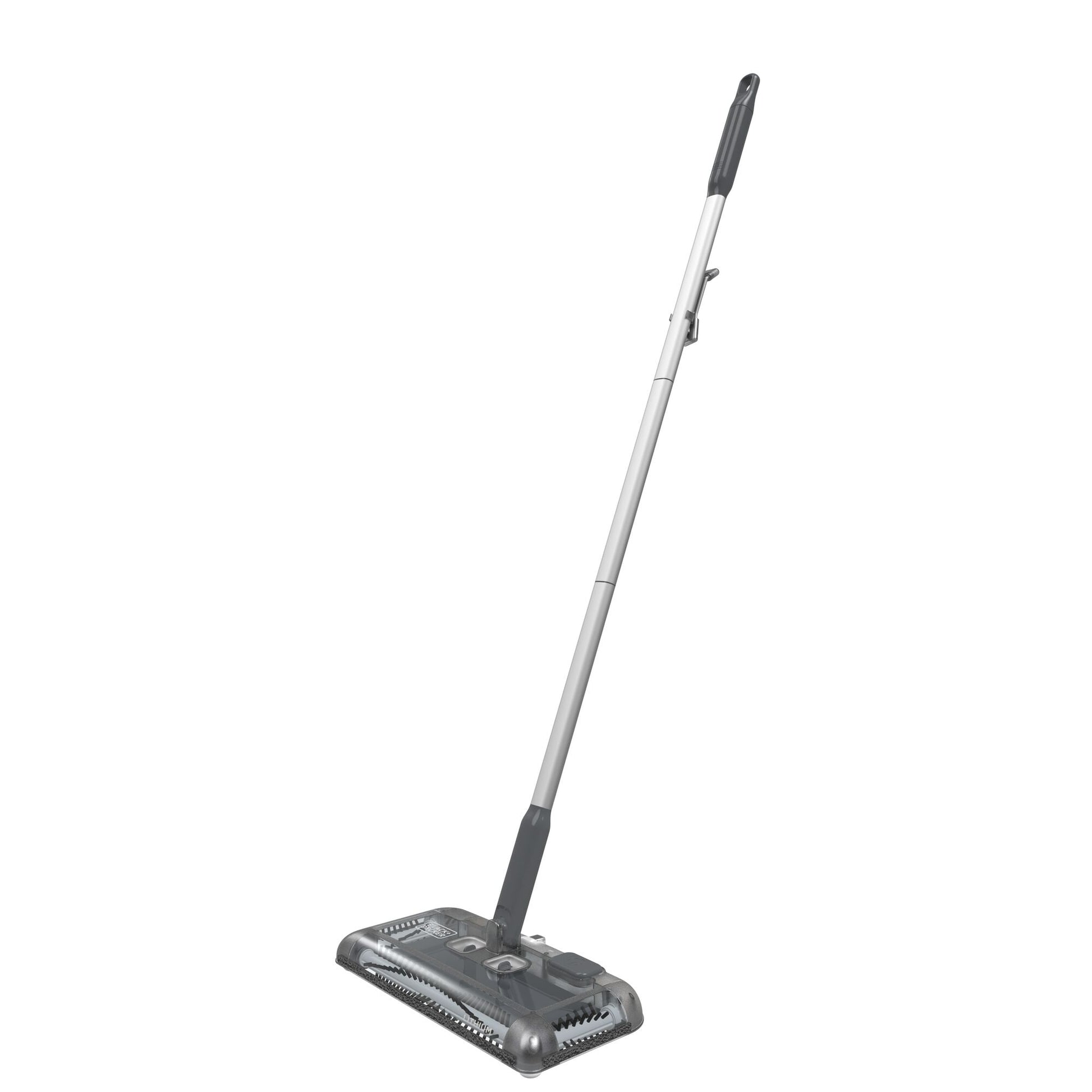 Black & Decker BLACK+DECKER Akku-Besen PSA215B-QW – 7,2 V, 60 min, mit Ladestation, 355 ml, schwarz/silber