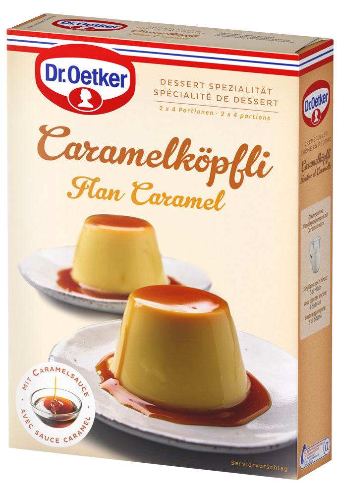 Dr. Oetker Dessertmischung Caramelköpfli – 208 g