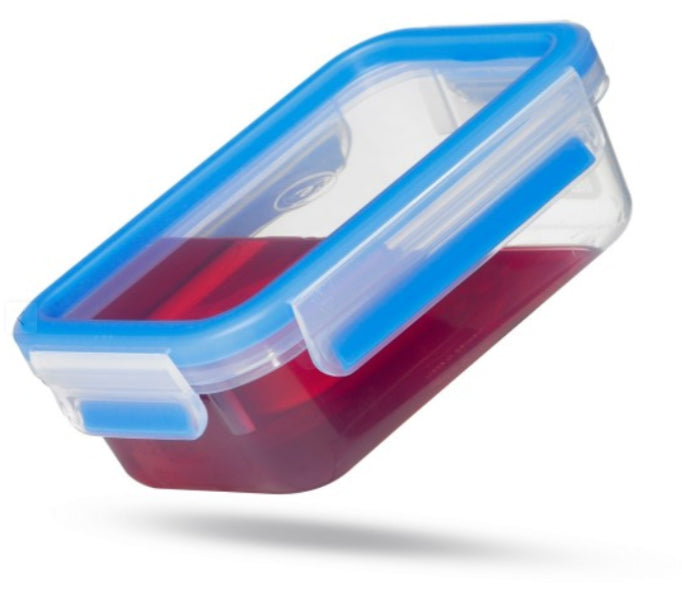 EMSA Vorratsdose 850 ml, 16,3 × 11,3 × 5,8 cm, Kunststoff, Transparent, Leckdicht, mit Skala