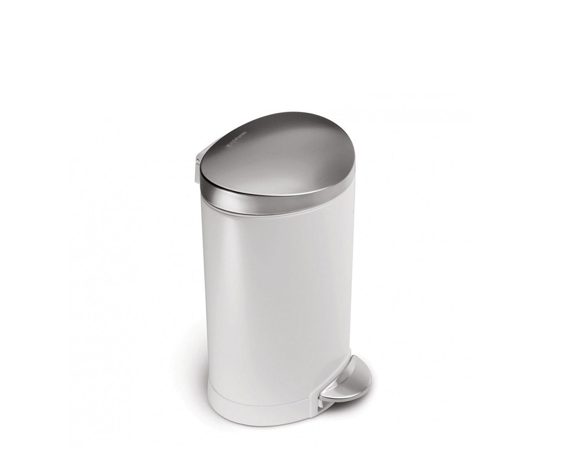 simplehuman Papierkorb – 6 l – Edelstahl – Ø 226–236 × H 345 mm