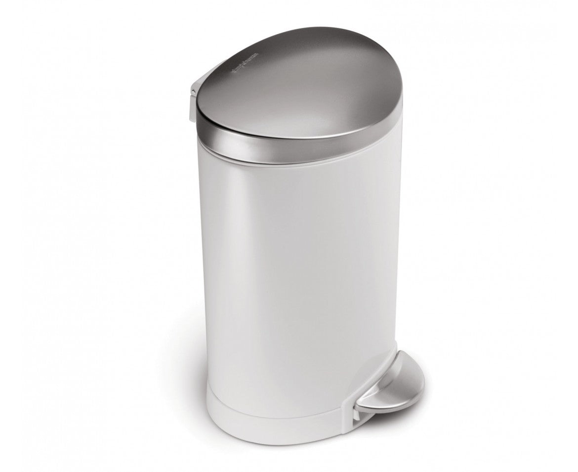 simplehuman Papierkorb – 6 l – Edelstahl – Ø 226–236 × H 345 mm