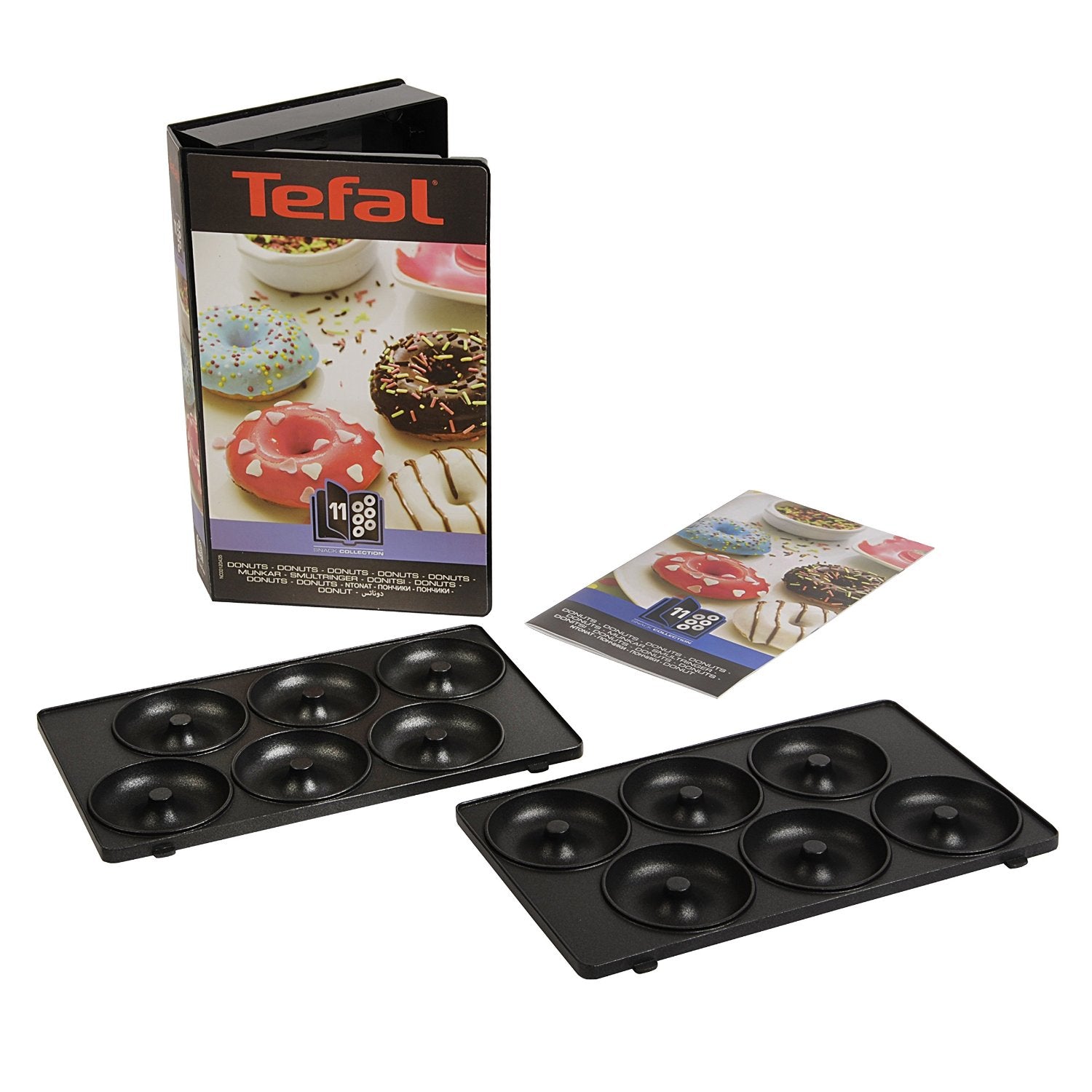 Tefal Waffeleisen-Platte, 22,6 × 13,2 cm, Aluminiumguss (beschichtet) – für Tefal Snack Collection/Snack Time